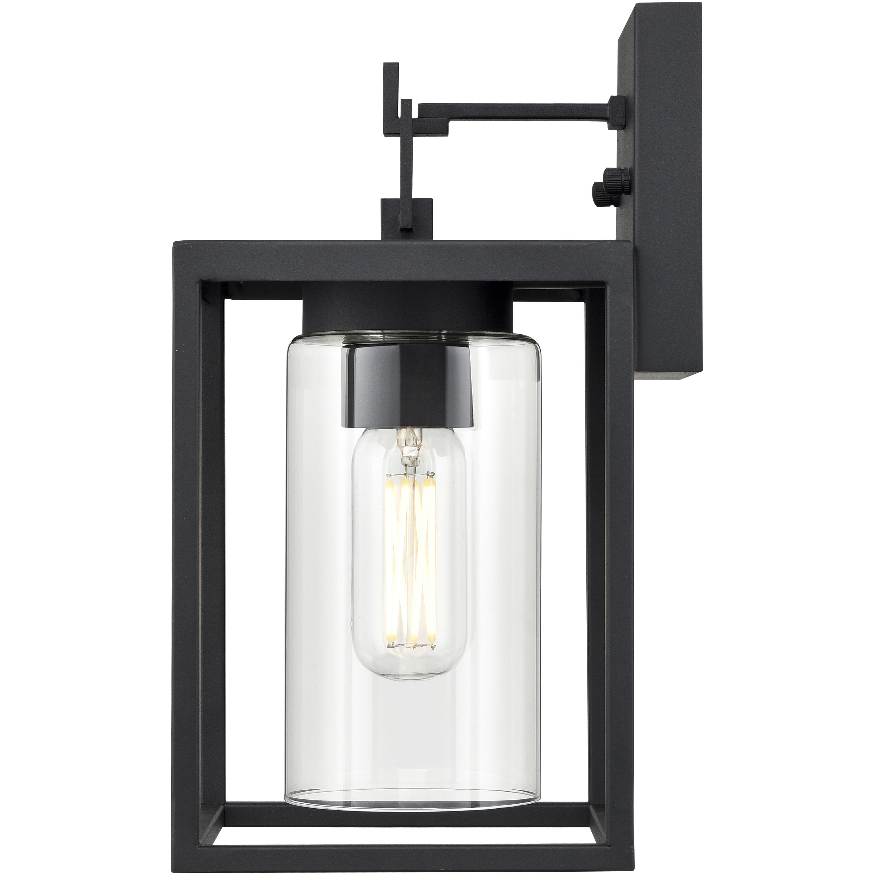 Ellway 1 Light 12.5 inch Textured Black Outdoor Wall Sconce